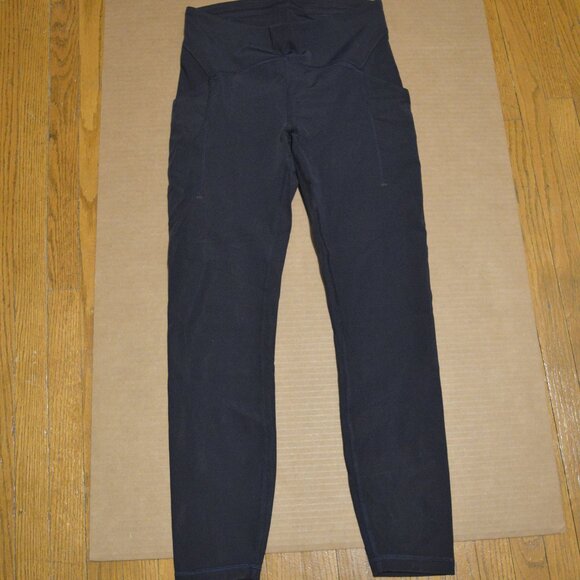 Lululemon Power Thru High Rise Tights 25” Size 6 True Navy - Picture 3 of 5